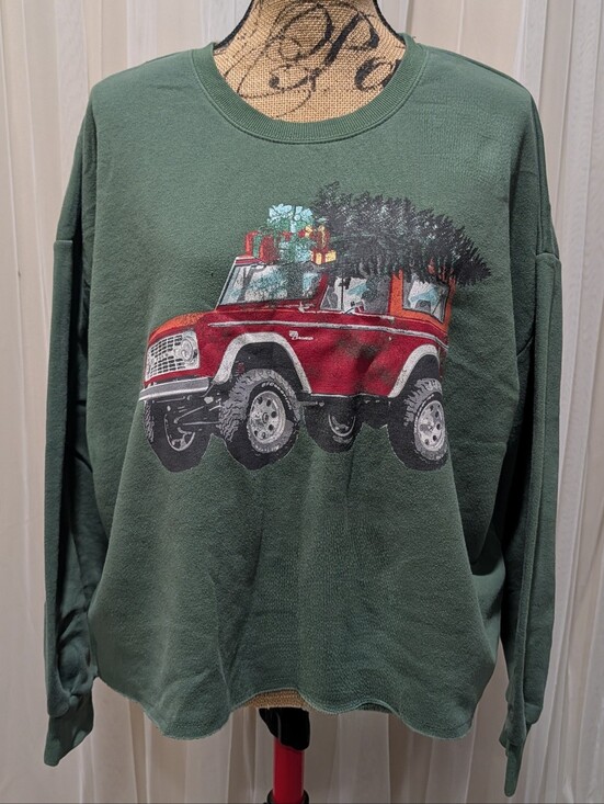 Ford Sweaters - Ford Bronco Holiday Sweater